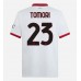 Maillot de foot AC Milan Fikayo Tomori #23 Extérieur vêtements 2024-25 Manches Courtes